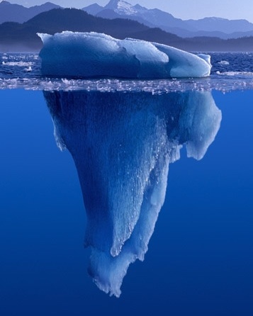 See an iceberg to see what's above water. Look below to discover much more.
